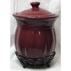 Celebrating Homes small canister with metal stand